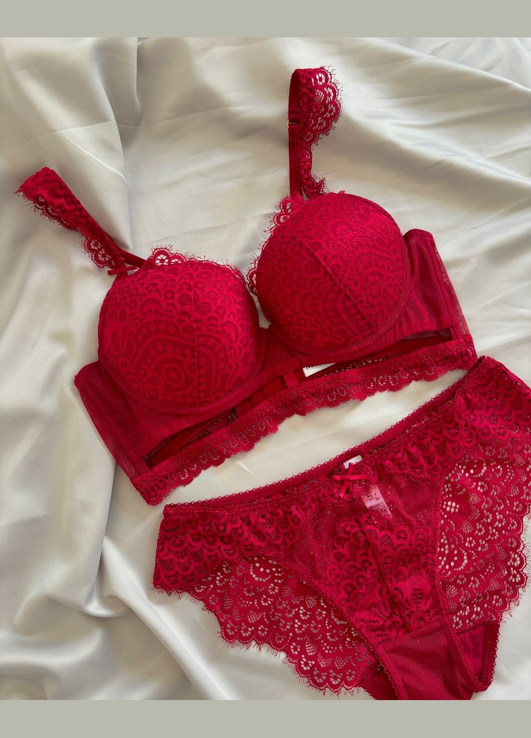 Бордовый комплект белья Onita de Mas