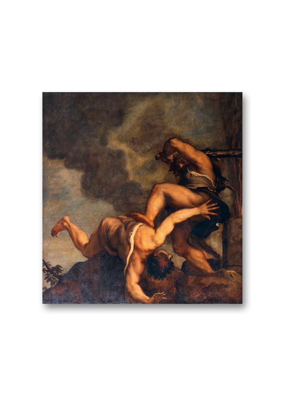 Друк на полотні Каїн і Авель Тіціан Вечелліо 40x40 No Brand (346495744)
