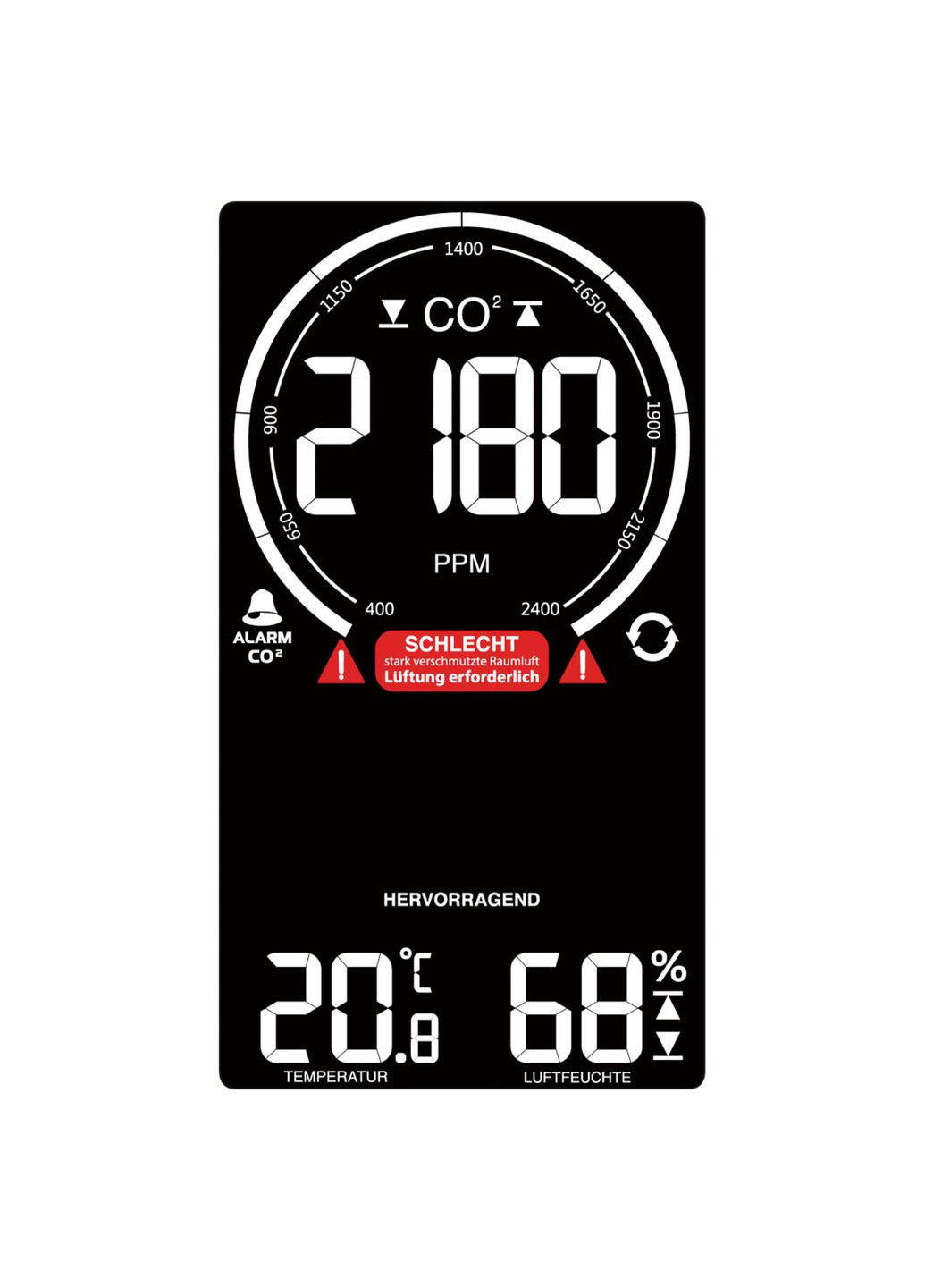 Метеостанция Technoline WL1030 Black анализатор качества воздуха для офиса и дома. ProDobro (365731280)