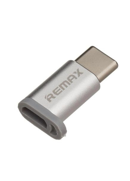 Адаптер Nomi металевий 2in1 Micro USB/TypeC сіро-золотистий Remax (285719542)
