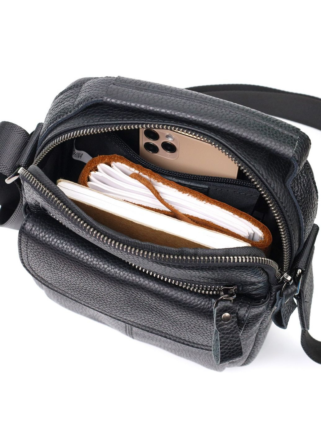 Чоловіча шкіряна сумка Vintage (288189008)