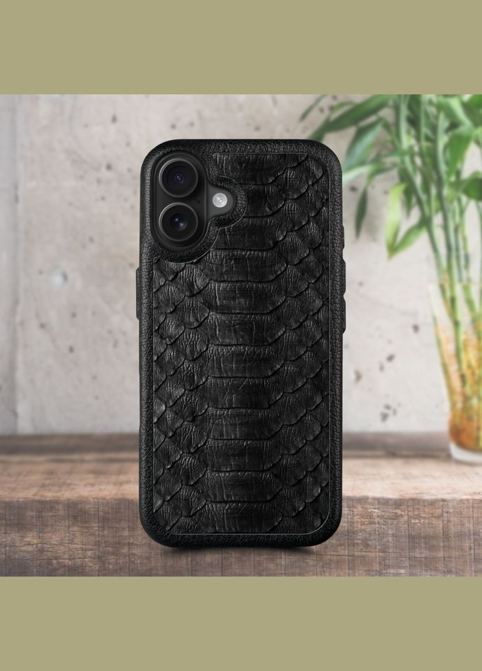 Кожаная накладка ExBacker Python Scales для Apple iPhone 16 Plus (78219) Stenk (336212029)