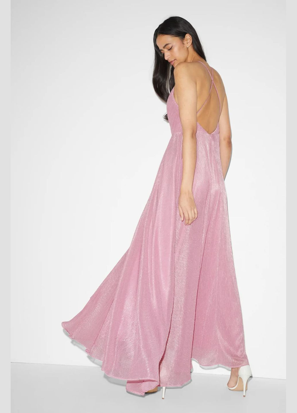 Рожева кежуал сукня максі C&A однотонна