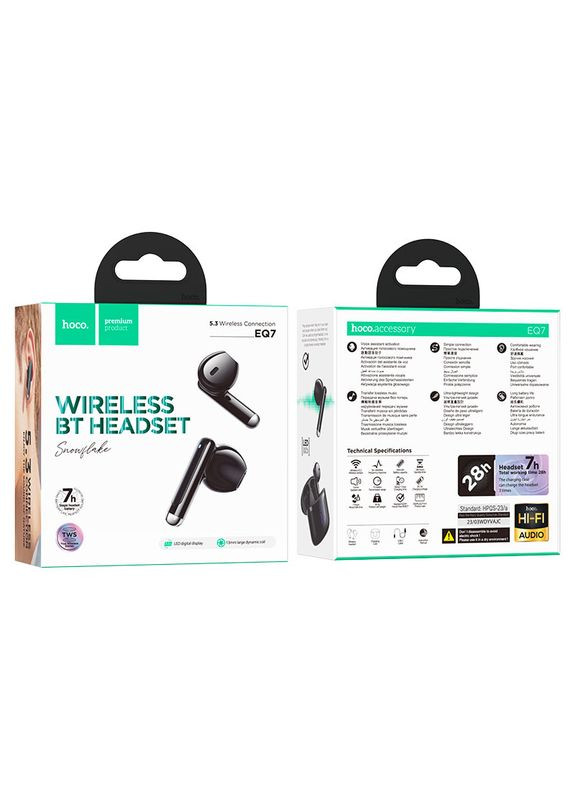Бездротові навушники true wireless BT headset (6942007617727) Hoco EQ7 Snowflake (361871454)