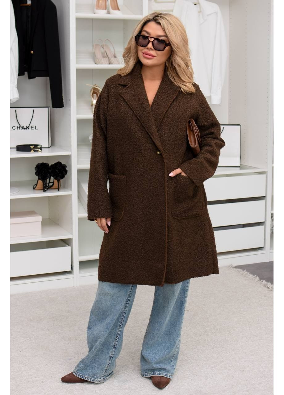 Коричневе демісезонне Пальто Україна