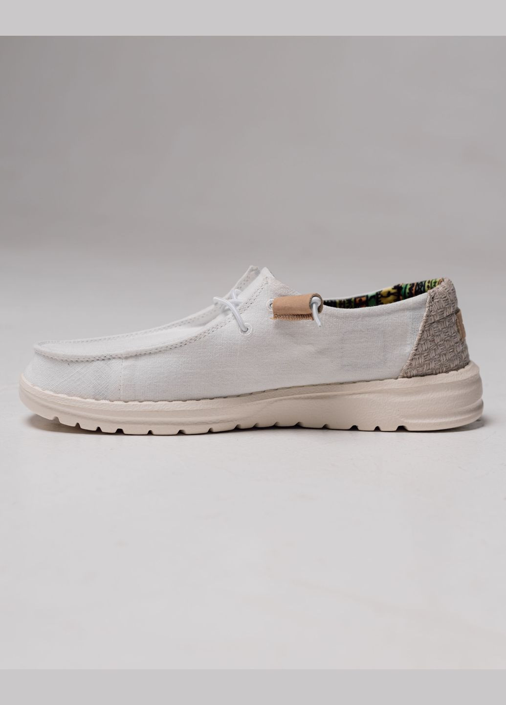 Мокасини текстильні білі Hodaki (321984320)