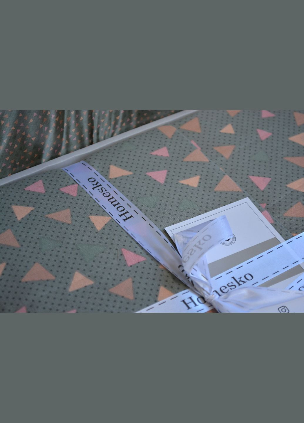 Постельное белье Homesko Ranforce семейный 160 х 220 см Eldon Green First Choice (365814788)