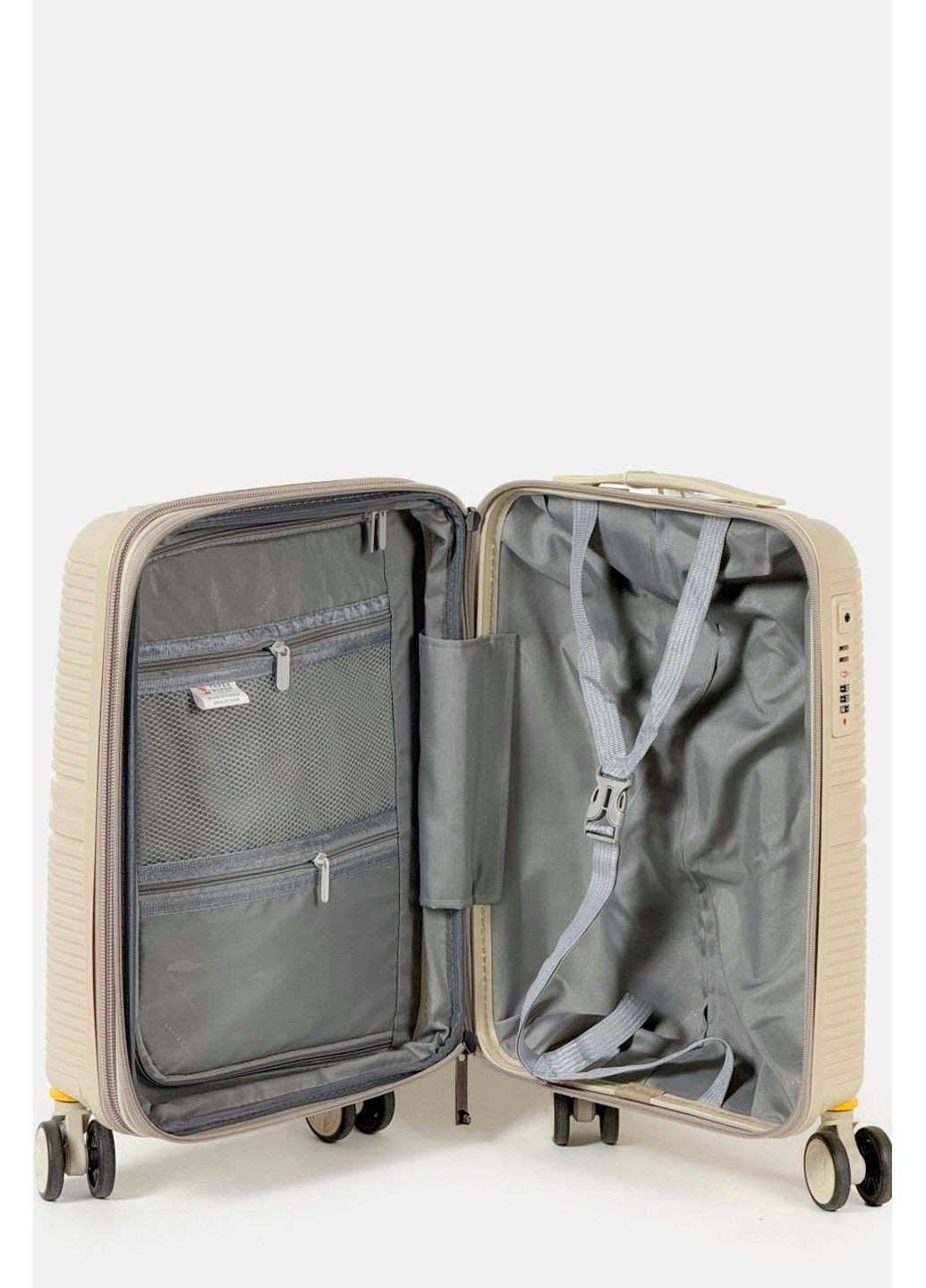 Маленький пластиковый чемодан ручная кладь 2022-28-3GR Three Birds (370944543)