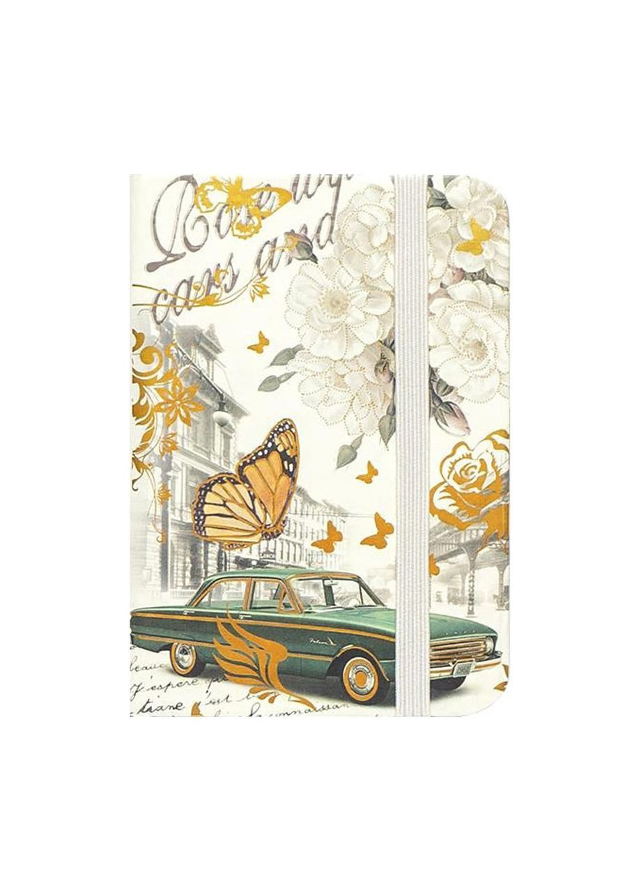 Блокнот А6 на резинке 57022 твердый переплет, линия 14х9 см 80 листов Bambi (303361139)