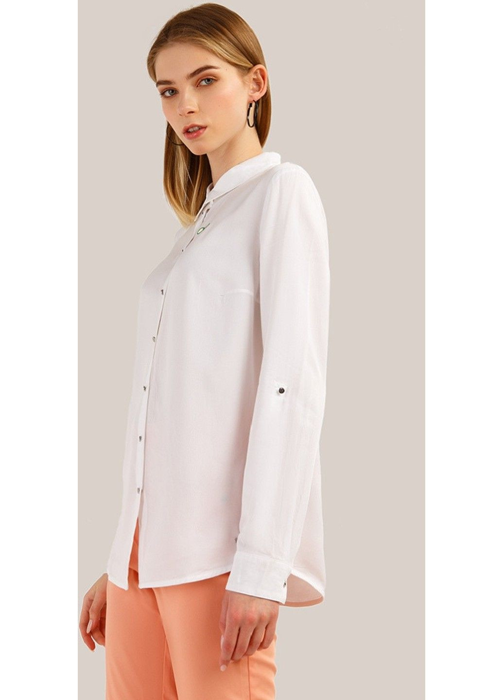 Белая летняя рубашка s19-14010-201 Finn Flare