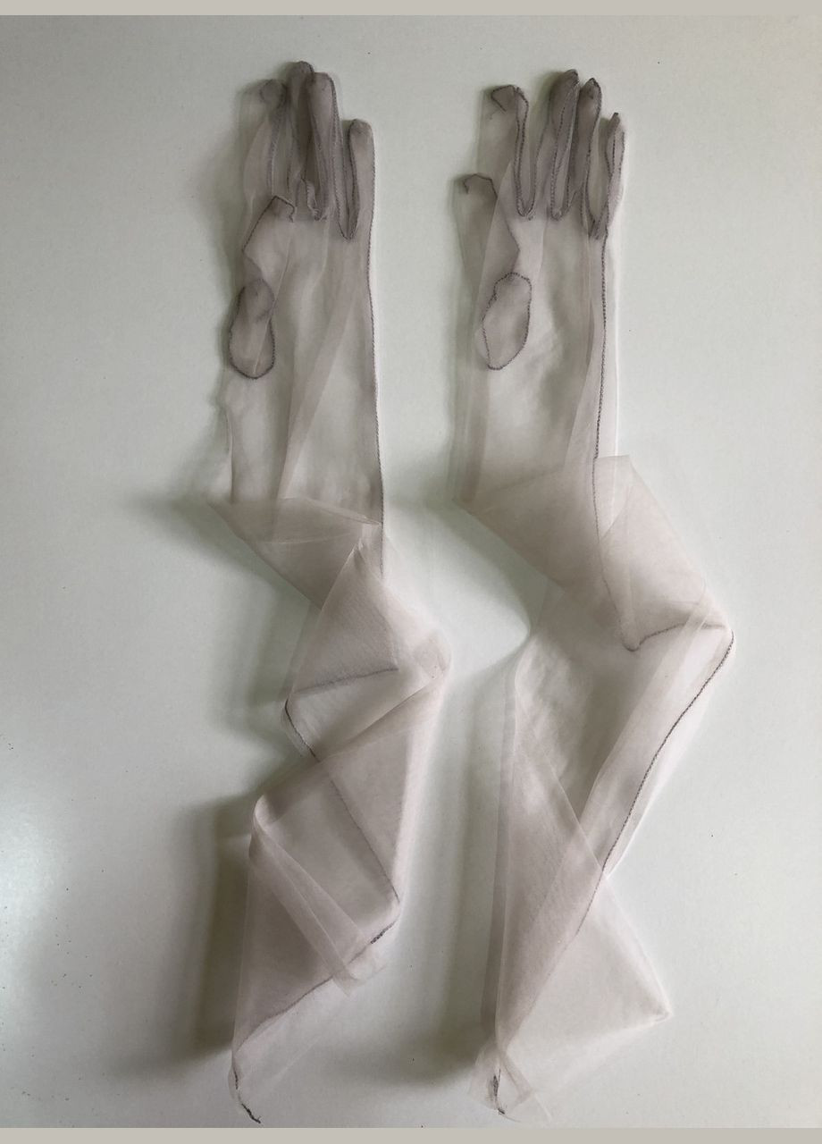 Фатинові довгі рукавички однотонні No Brand (313286138)