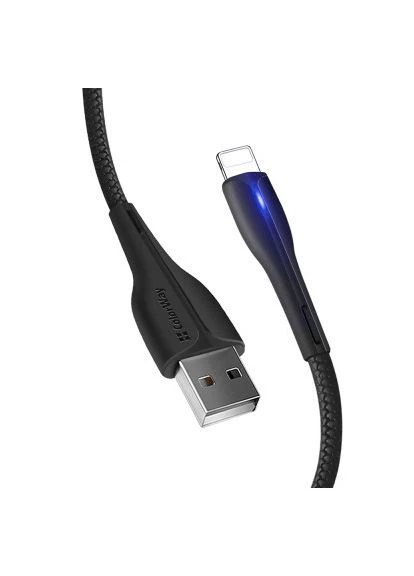 Дата кабель (CW-CBUL034-BK) Colorway USB 2.0 AM to Lightning 1.0m led black (388707794)
