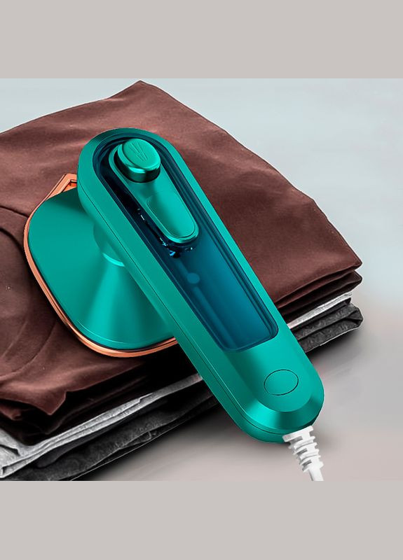 Ручной мини утюг Steam Iron C020 Green портативный для сухой и влажной глажки 3шт Lesko (349730215)