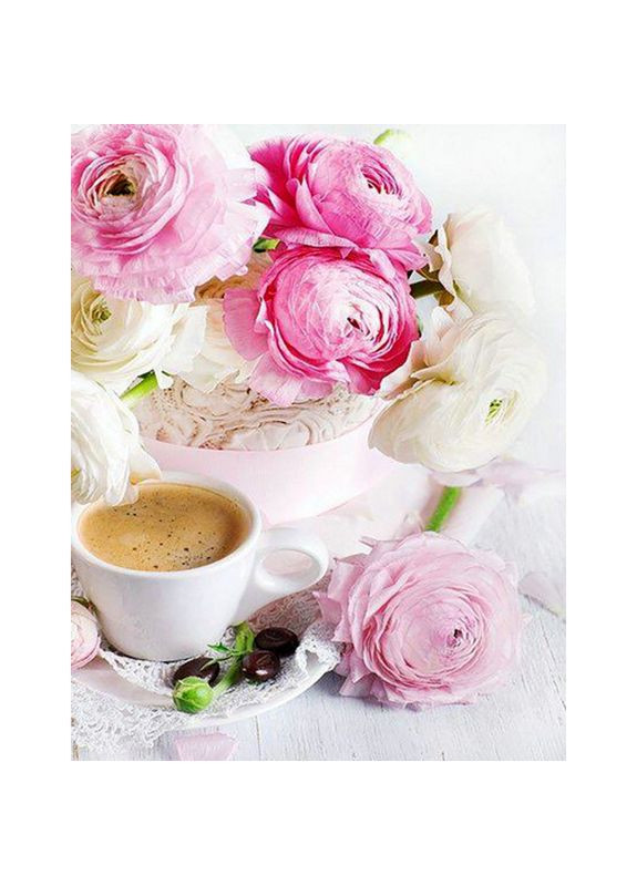 Алмазна мозаїка для дорослих Ранкова кава JSFH85899 акрилова для творчості см Strateg (362431293)