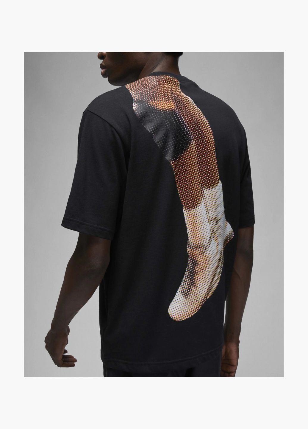 Чорна футболка чоловіча flight heritage 85 t-shirt black fb7384-010 Air Jordan