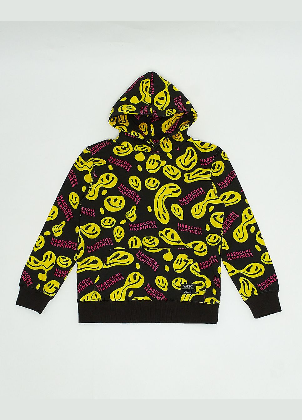 Худи флис,черный в желтые узоры, Wesc (316546949)