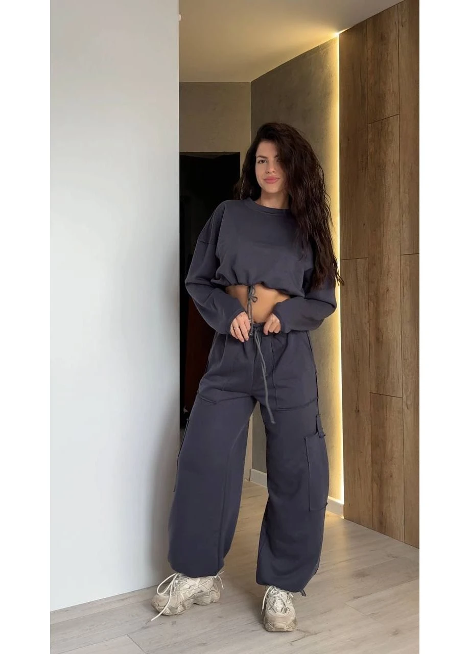 Женский костюм джоггеры+худи Fashion (382027408)