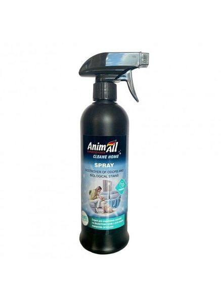Спрей Cleane Home ликвидатор запахов и биологических пятен, Гипоаллергенный, 500 мл AnimAll (278308055)