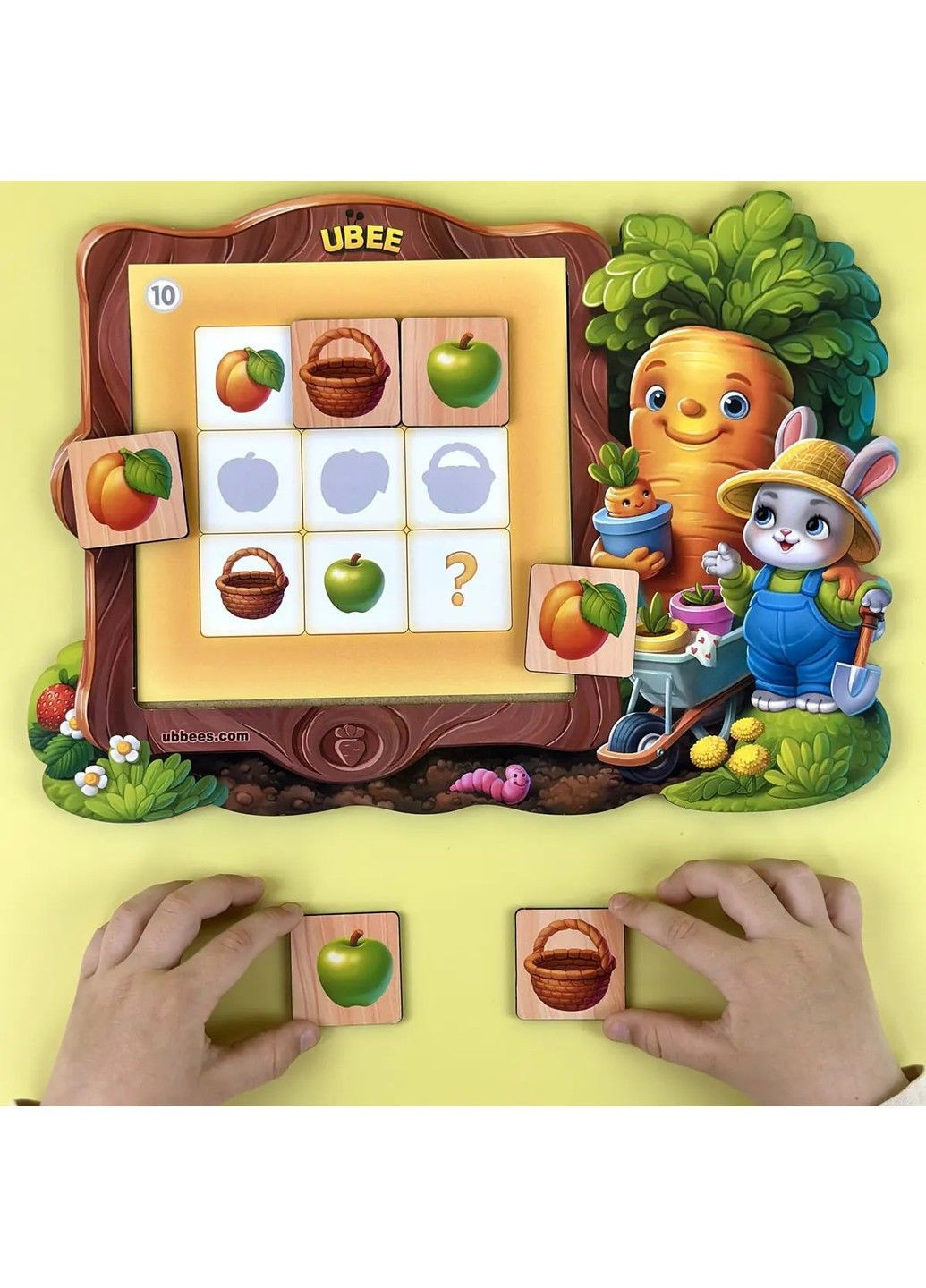 Розвиваюча дерев'яна гра «Судоку для дітей» Ubumblebees (369592226)