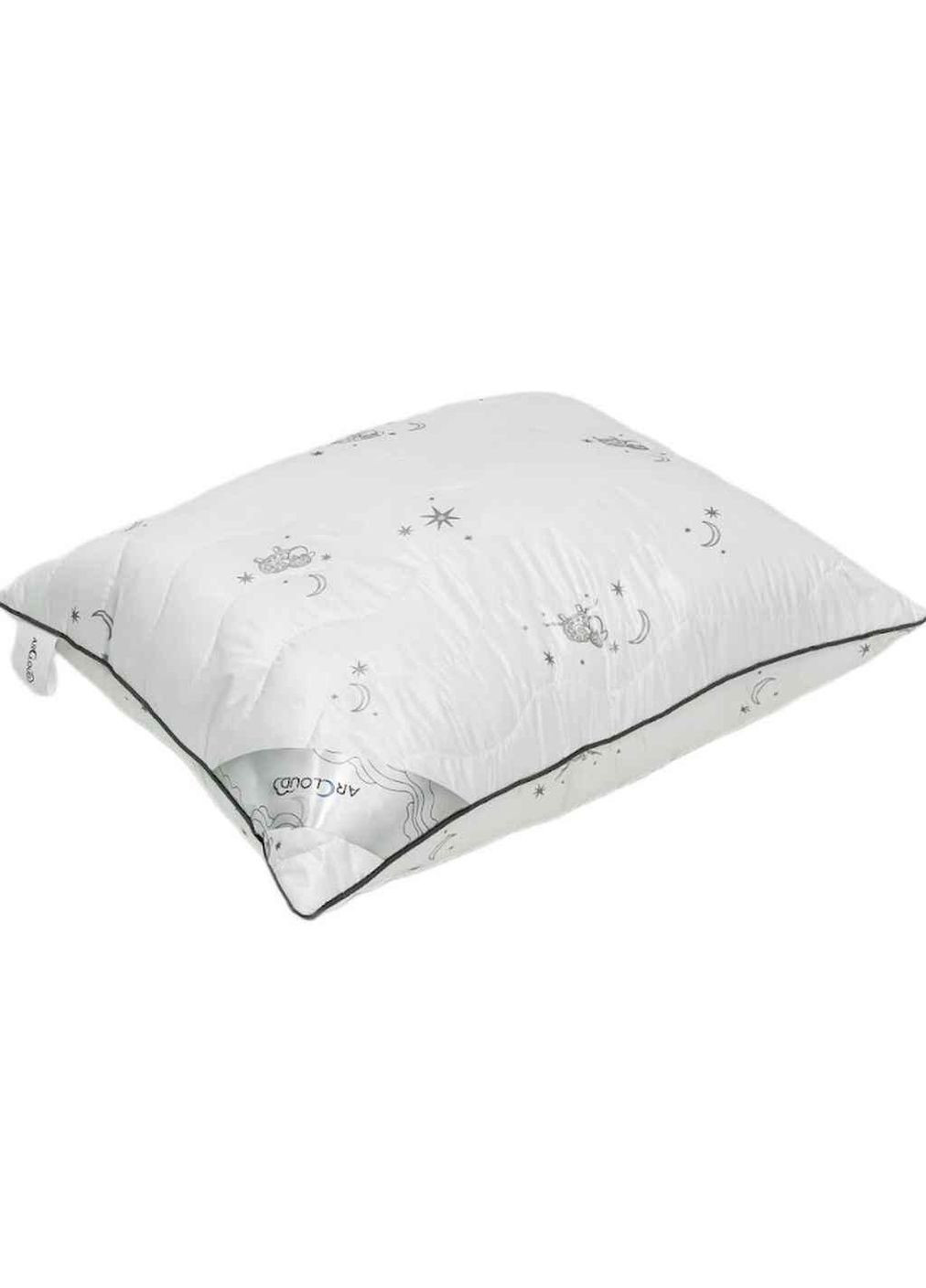 Подушка силикон MERINO WHITE 274 микрофибра, серый 10мм холофайбер (1200г) с уголком, р.70*70 ТМ ArCloud (364208768)