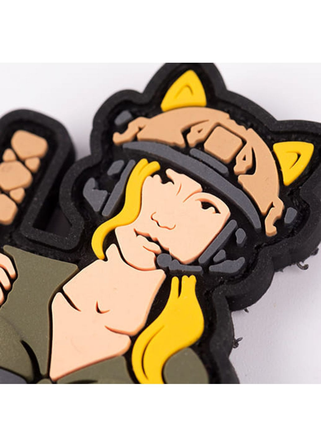 Патч/Шеврон Дівчина-кішка (білявка) (1080) Dobroznak (366963019)