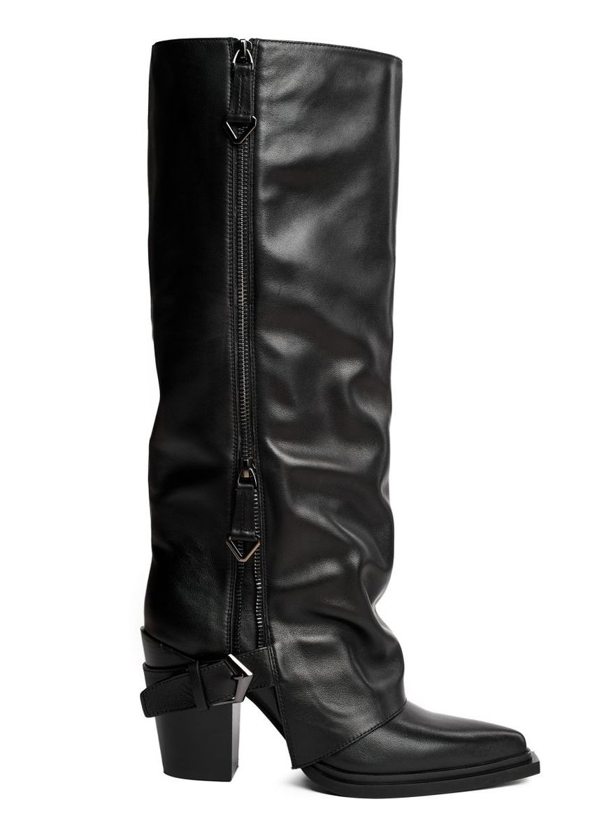 Осенние кожаные сапоги 4767 Sasha Fabiani