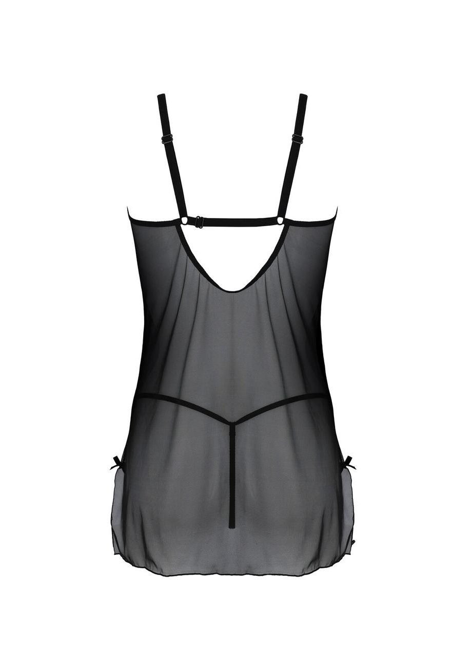 Пеньюар DROSERA CHEMISE black S/M - ECO Passion (303901999)