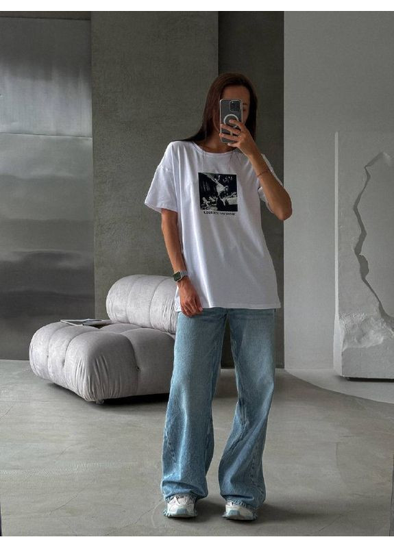 Женская футболка oversize Україна - (352768455)