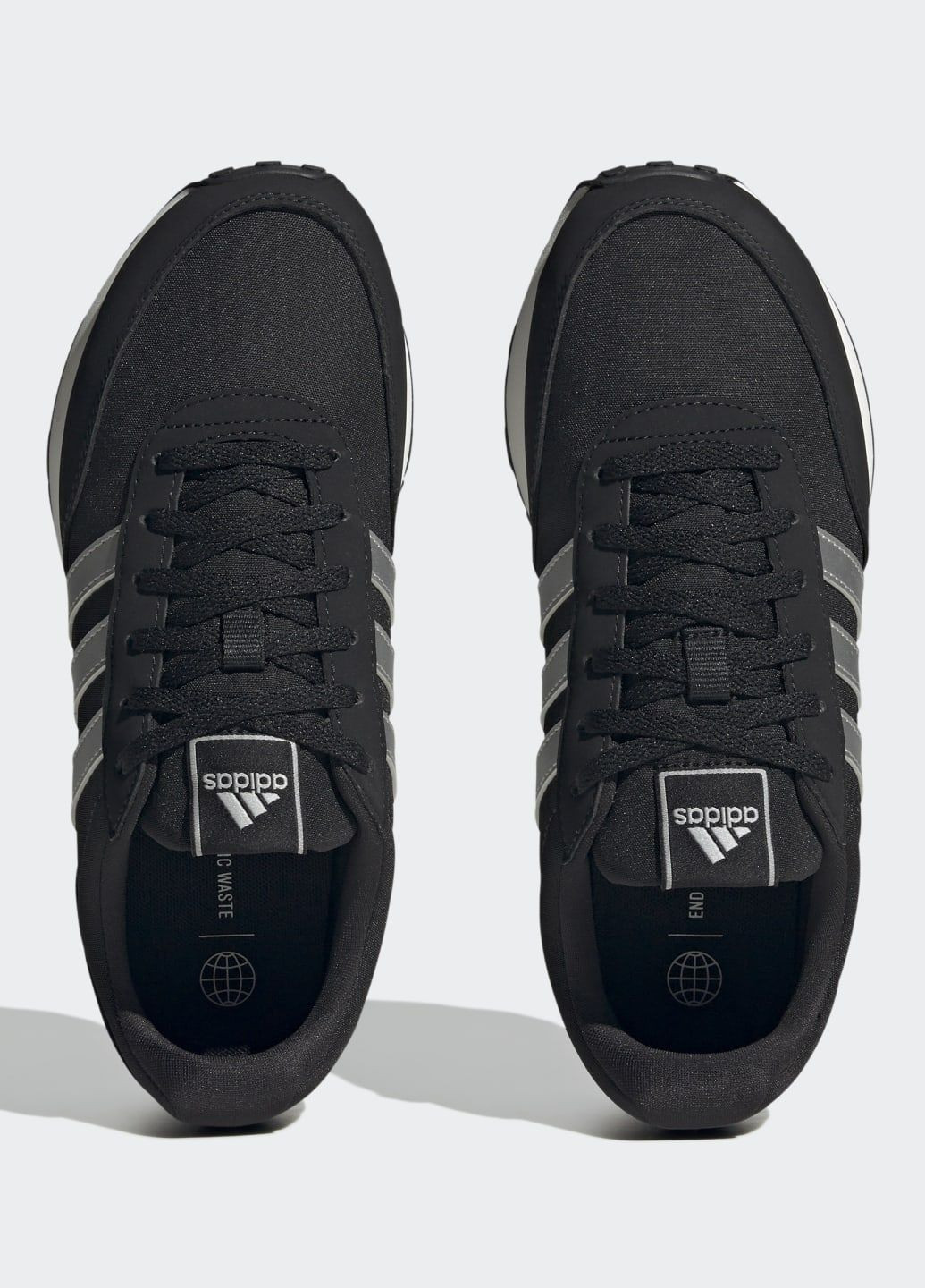 Чорні всесезонні кросівки run 60s 3.0 lifestyle running adidas