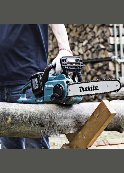 Аккумуляторная цепная пила DUC353Z для дерева ручная электрическая (2x18В, 350мм) (4021) Makita (295042975)