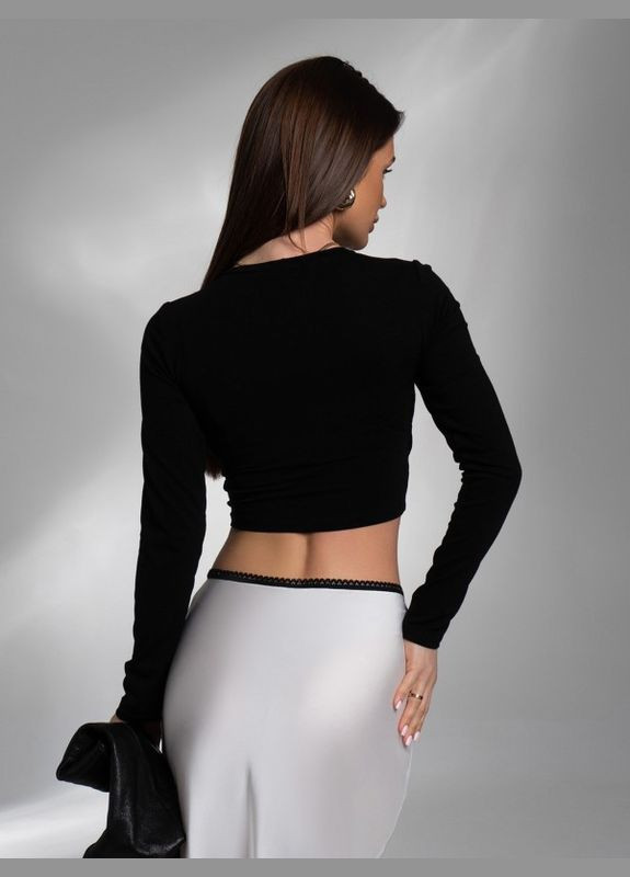 Лонгслив 14583 черный ISSA PLUS (301419324)