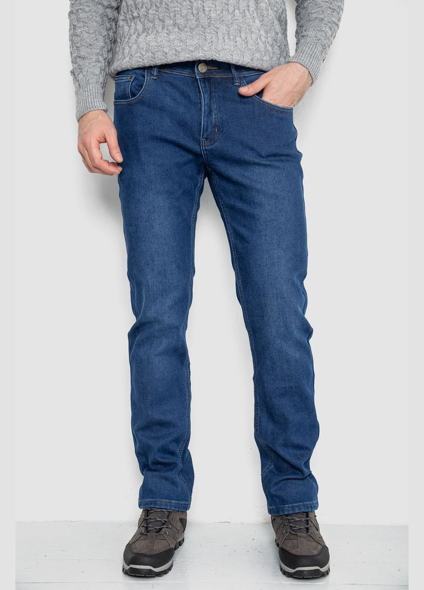 Синие демисезонные джинсы мужские на флисе,, 254r2406 Ager
