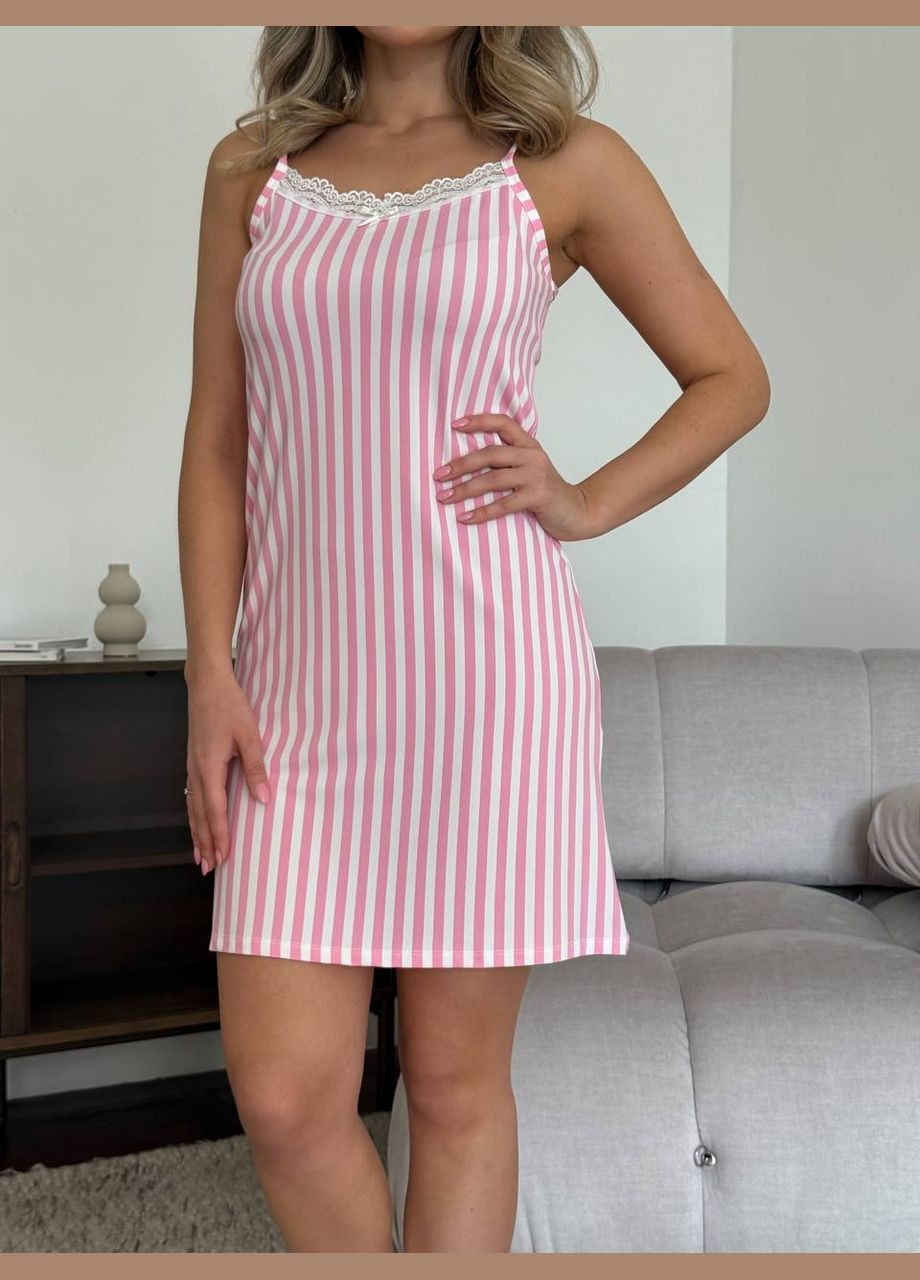 Рожева всесезон нічна сорочка Elanzh