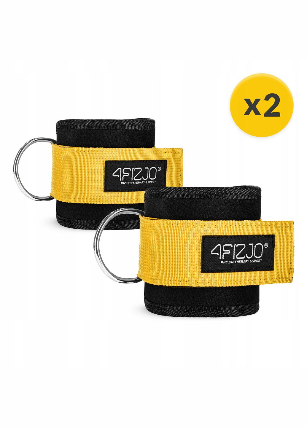 Манжети для тяги Ankle Strap 2 шт Black/Orange () 4FIZJO P-5907739314826 (275653824)