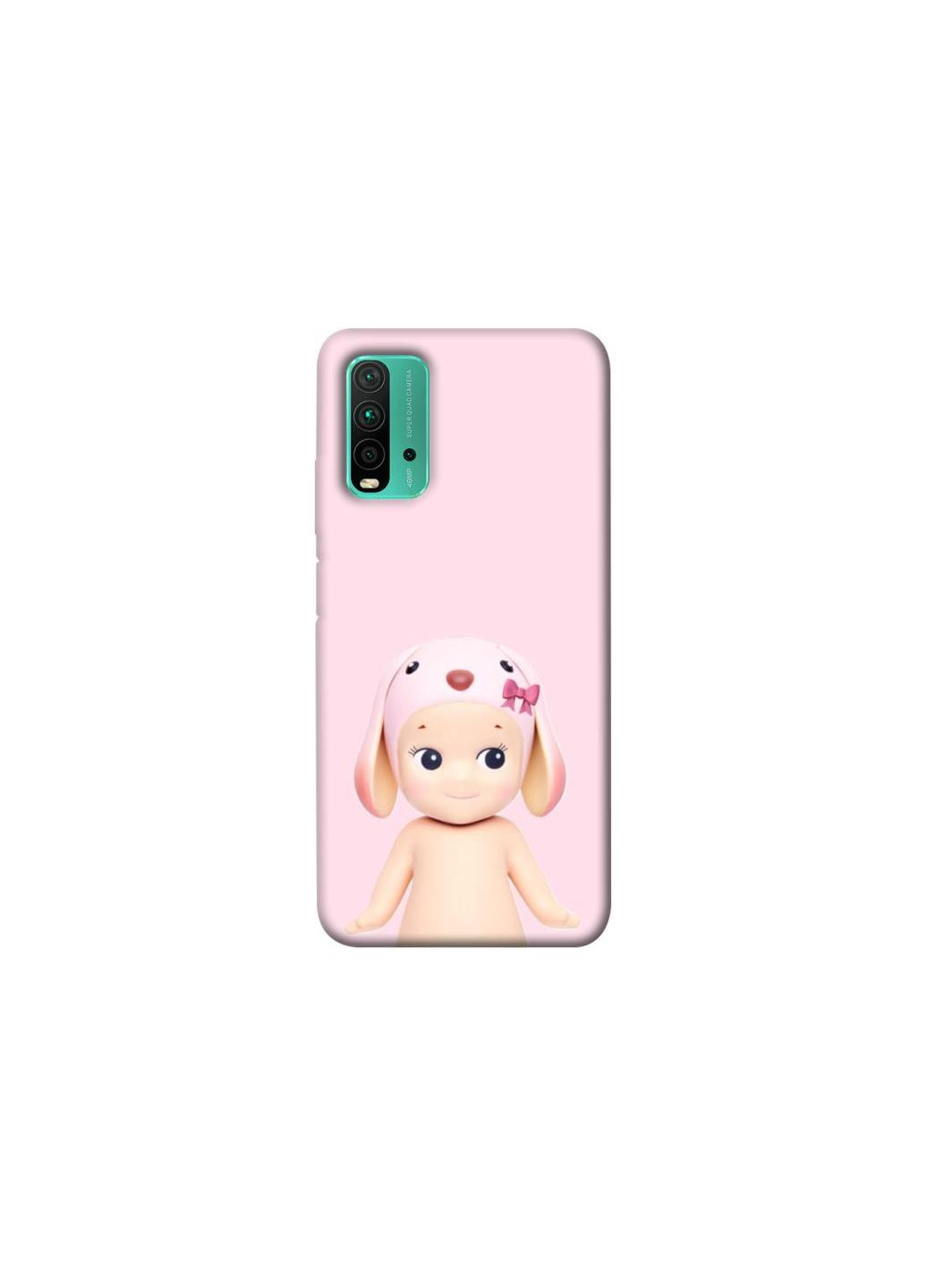 Чехол на Xiaomi Redmi Note 9 4G / Redmi 9 Power Pink Ribbon Hop Frontalka (352206788)
