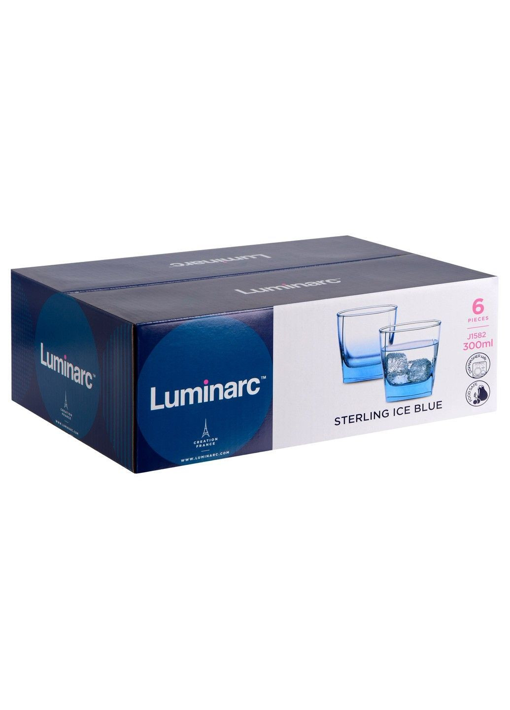 Стакан STERLING ICE BLUE/НАБОР/6х300 мл низкий. (J1582) Luminarc (366038193)