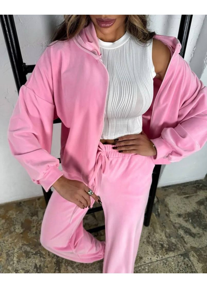 Жіночий спортивний костюм з велюру MonCher (360640788)