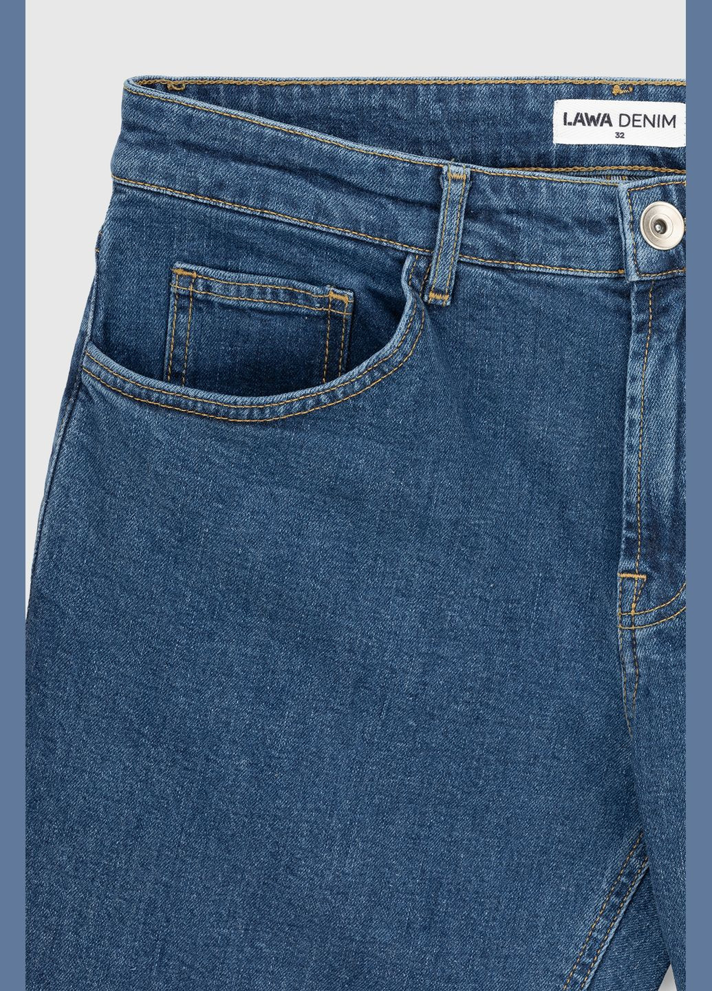 Синие демисезонные регюлар фит джинсы No Brand