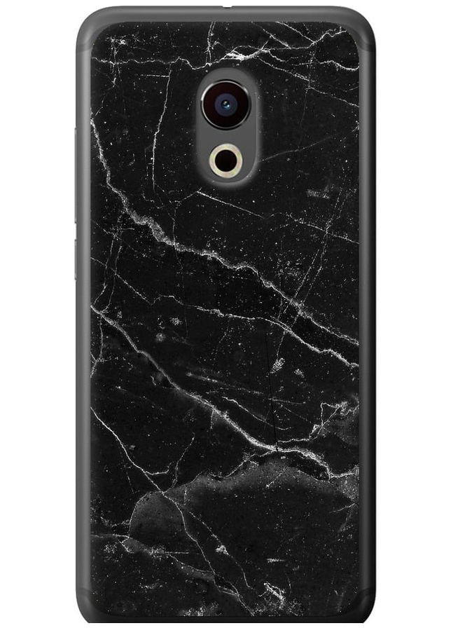 2D пластиковий чохол 'Чорний мармур v2' для Endorphone Meizu Pro 6 (316654727)