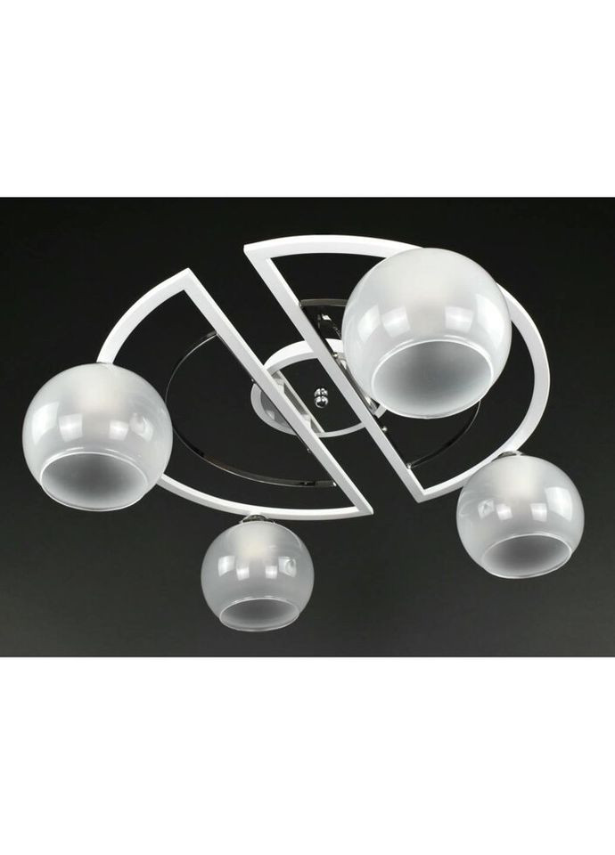 Стельова люстра на 4 лампочки 27412 Білий 19х58х58 см. Sunnysky (335975629)