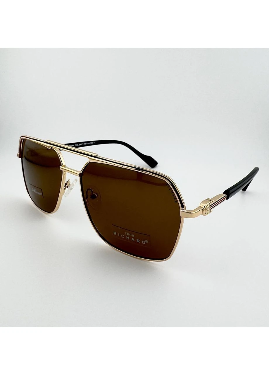 Чоловічі Сонцезахисні Окуляри TR9064 Col.08-P2 Polarized Поляризаційні Коричневі Thom RICHARD (389115861)
