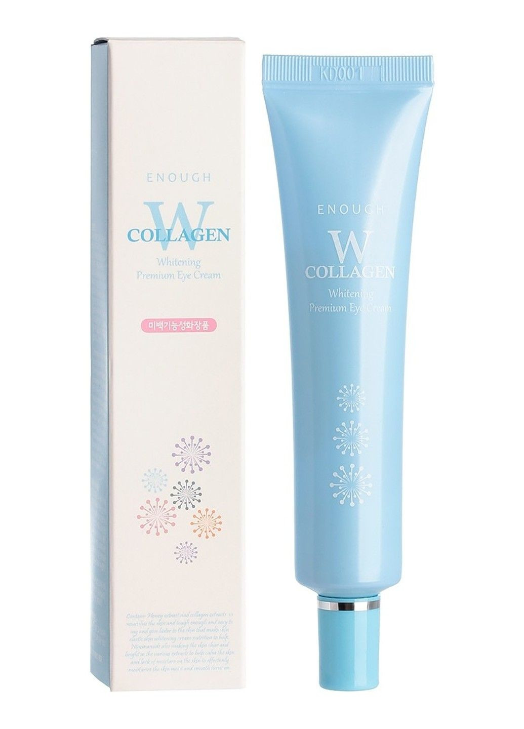 Крем для кожи вокруг глаз осветляющий с коллагеном W Collagen Whitening Premium Eye Cream 30ml ENOUGH (298054031)