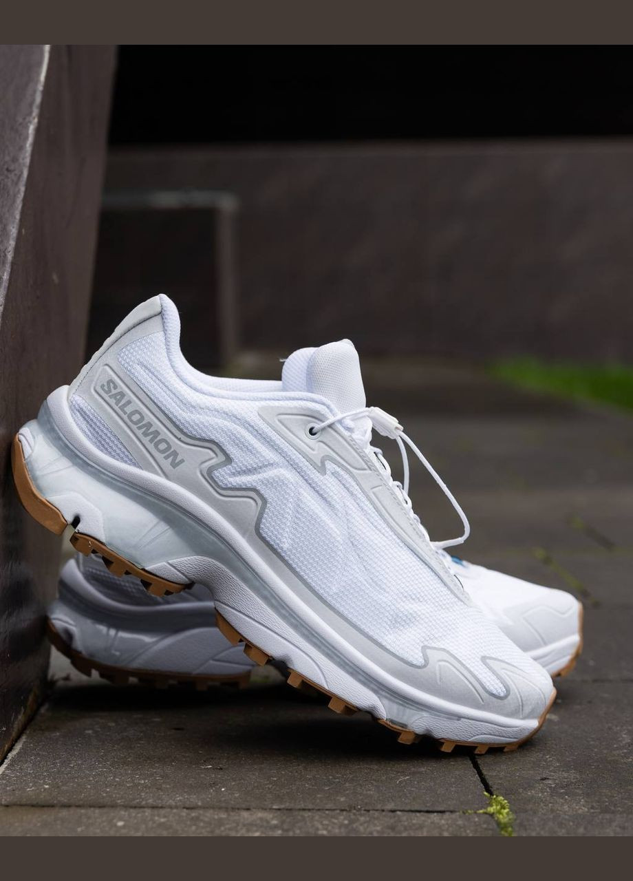 Белые всесезонные кроссовки Vakko Salomon XT-Slate White Silver