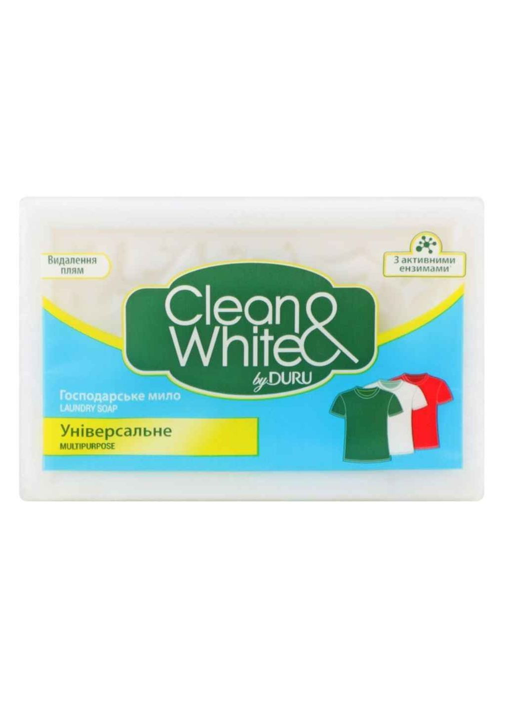Мыло хозяйственное универсальное Clean&White 120г Duru (357216032)