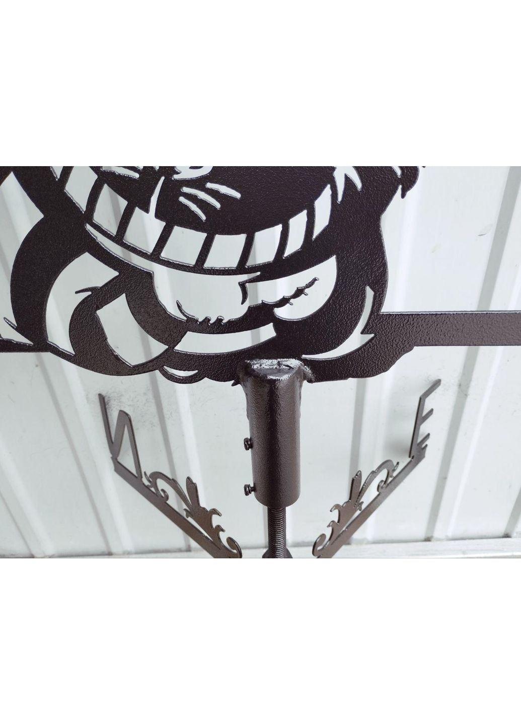 Флюгер на будинок Чеширський кіт з металу 3 мм, флюгер на дах No Brand (368896417)