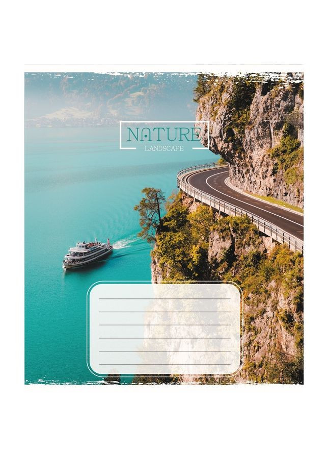 Зошит учнівський "Краєвид" 036-570106K-5 в клітинку, 36 аркушів Leader (353967116)