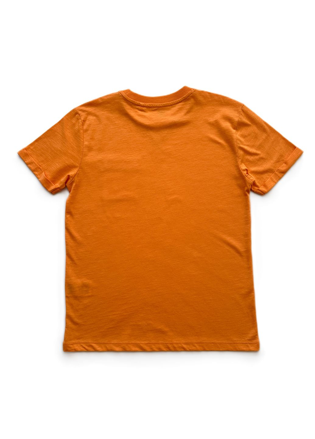 Оранжевая летняя футболка для парня оранжевая с карманчиком 2000-60 (146 см) OVS