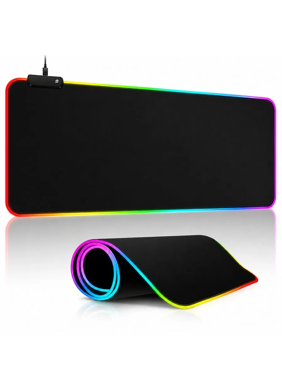 Игровая поверхность с подсветкой, коврик для мышки с подсветкой Fantech MPR800s RGB Black 70x30см Digital (394129261)