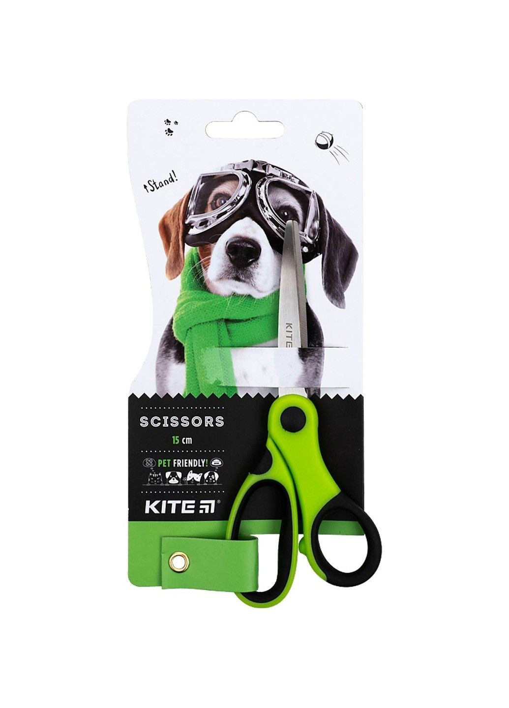 Ножницы детские с резиновыми вставками К22-126 Dogs Kite (287327915)