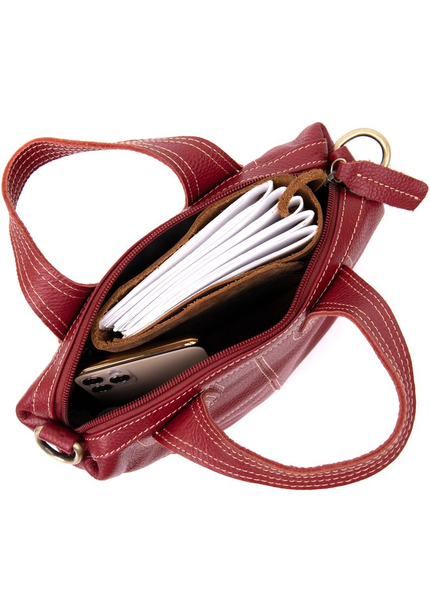 Сумка женская на молнии флотар красная 20405 Vintage (329195615)